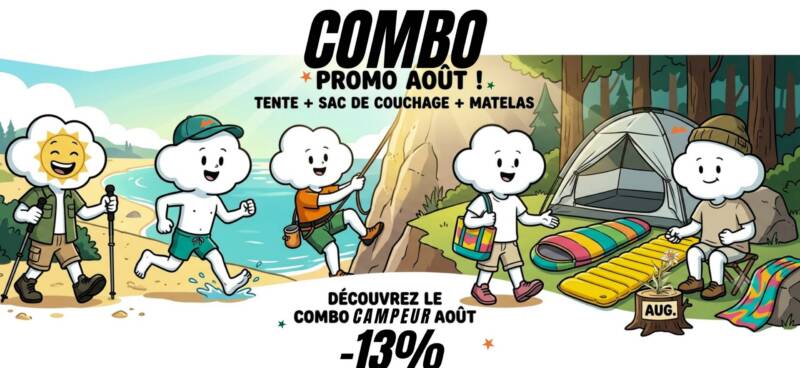 Combo camping aout 2026